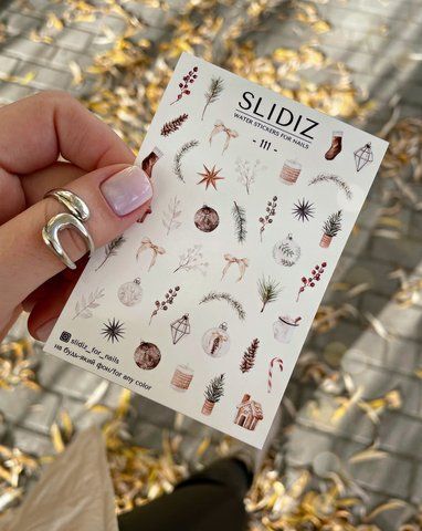Слайдер-дизайн SLIDIZ наклейка на будь-який фон, зимова тематика 111 фото