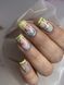 Slider design on any background combined foil (gold) flowers