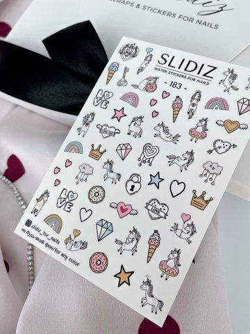 Слайдер-дизайн SLIDIZ наклейка на будь-який фон, з білою підложкою 183 фото