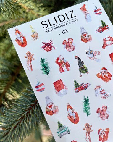 Слайдер-дизайн SLIDIZ наклейка на будь-який фон, зимова тематика, новий рік 113 фото