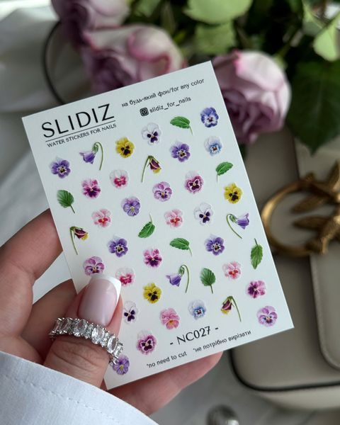 Slider without excess films, flowers / No need to cut