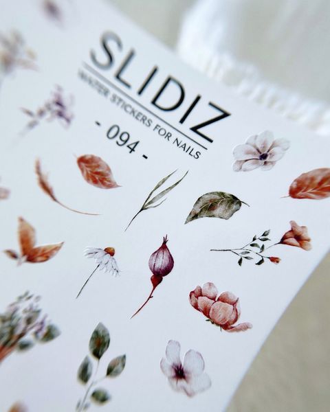Слайдер-дизайн SLIDIZ наклейка на будь-який фон, осінь, осінні квіти 094 фото