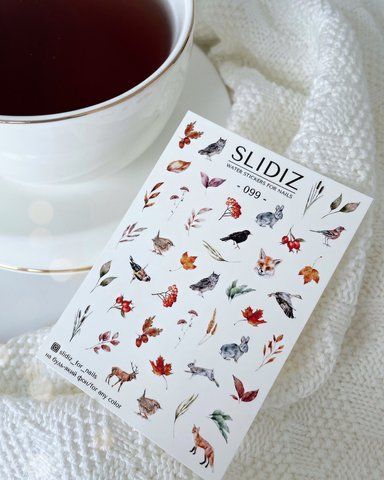 Слайдер-дизайн SLIDIZ наклейка на будь-який фон, осінь, осінні мотиви 099 фото