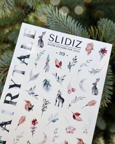 Слайдер-дизайн SLIDIZ наклейка на будь-який фон, зимова тематика 119 фото